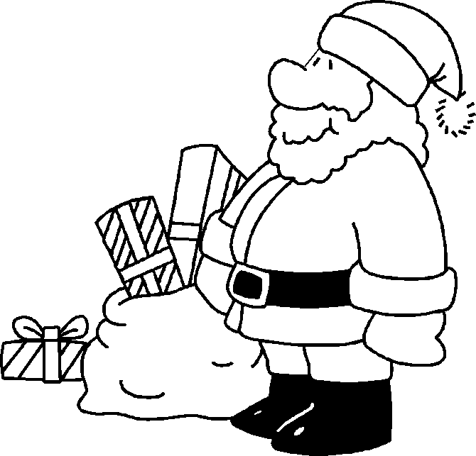 Disegni di Babbo Natale: Babbo Natale